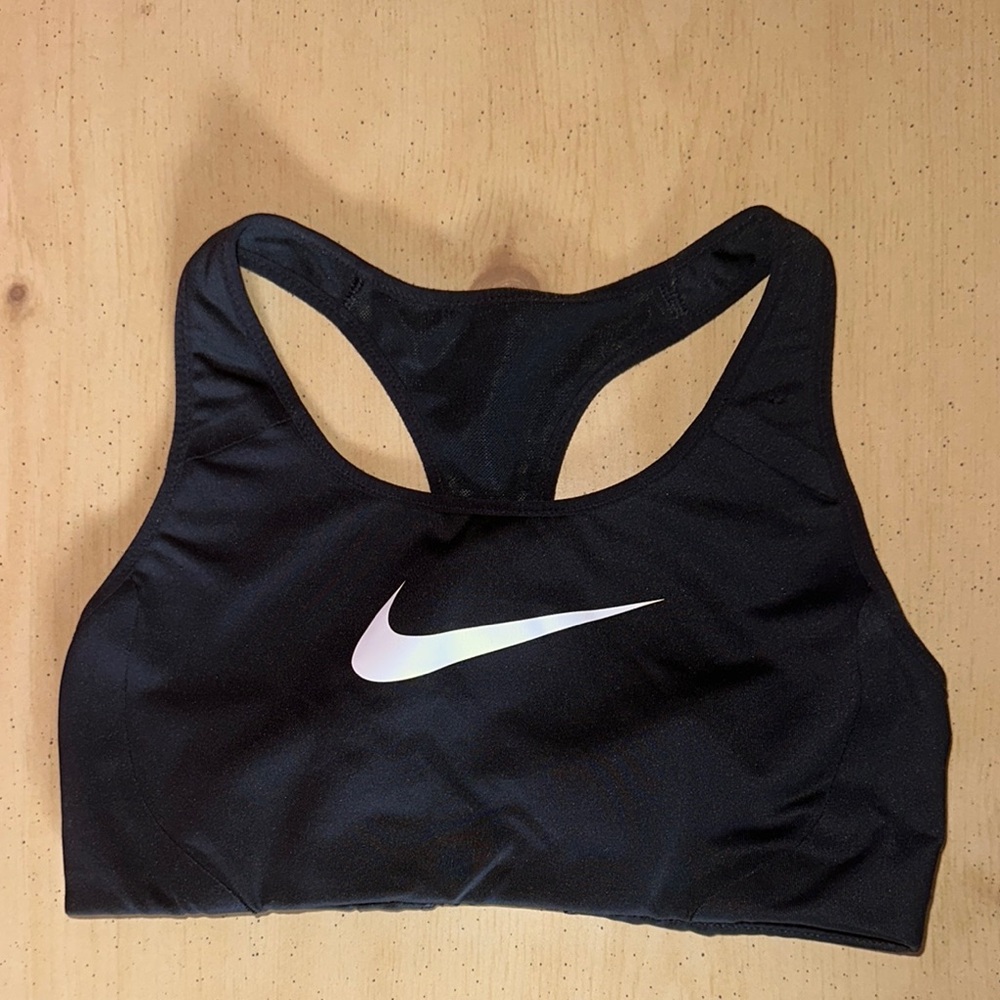 Nike Black Sports Bra with Racerback Design